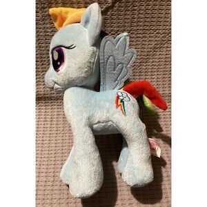 RAINBOW DASH My Little Pony Plush 2013 Glitter Wings by Hasbro/Aurora World 12”